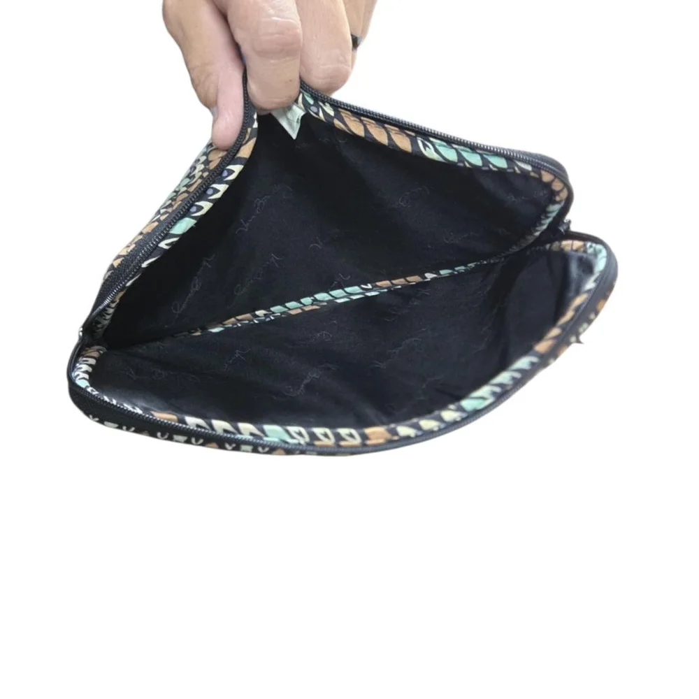 Vera Bradley Sierra Stream Tablet Case Padded I-pad Electronic Devise Brown Blue